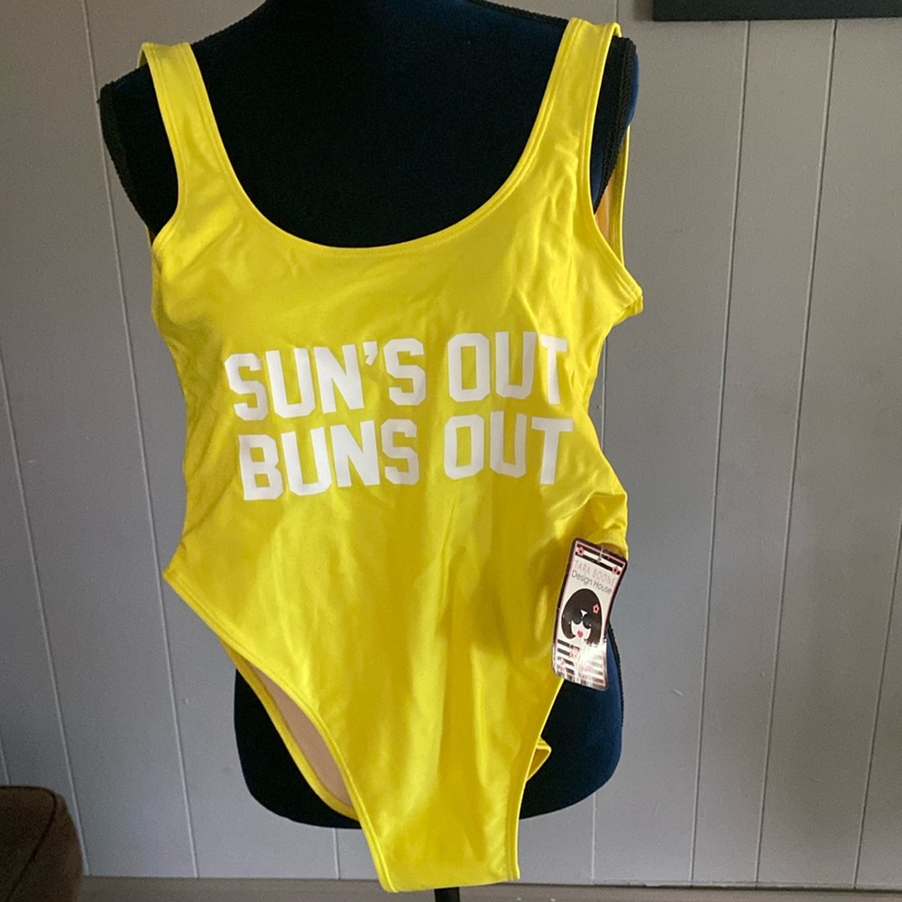 Suns Out Buns Out one piece swimsuit